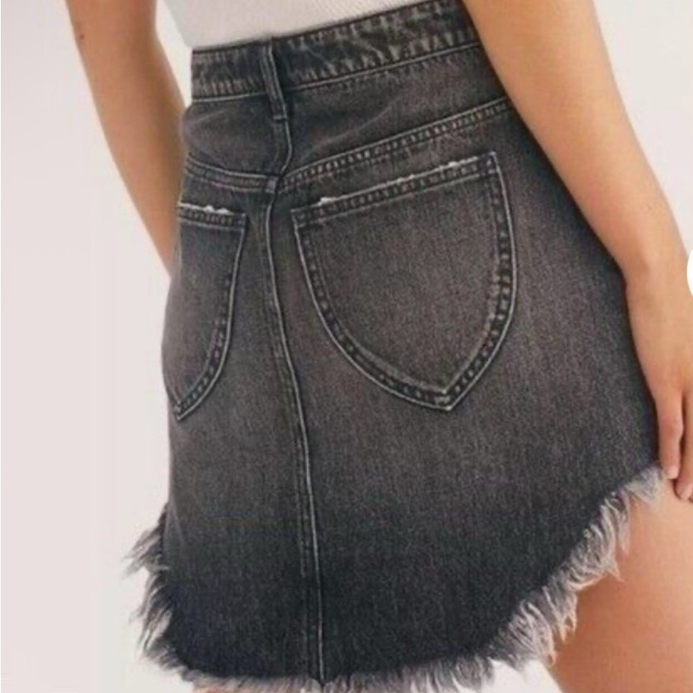 NWT Free People -We the Free Bailey Fringe Hem Mini-Maverick - Picture 2 of 5